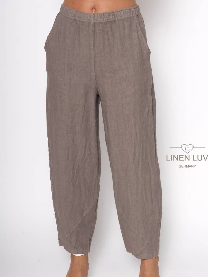 Pantalón Inundación de Lino Francés de Calibre Pesado para venta al por mayor de LINEN LUV