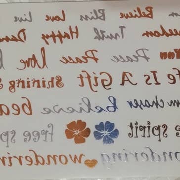 Temporary tattoos with gold and silver reflections-Model 13 for wholesale by HTB