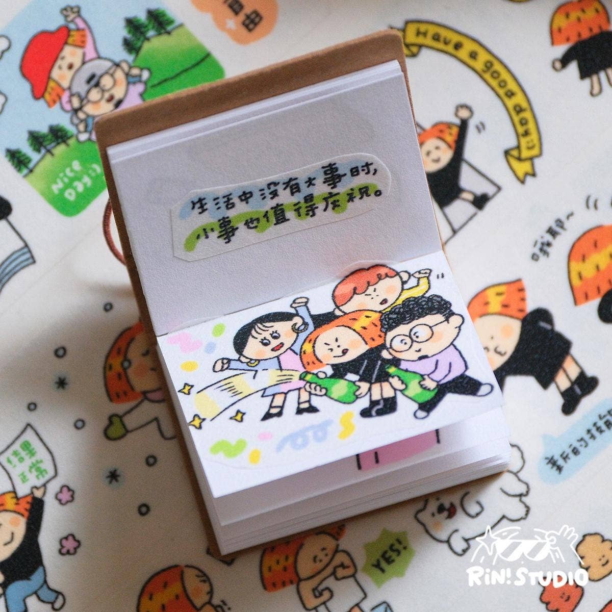 RiN! Studio US - Wholesale Notebook - Mini Notebook, Tiny Notebook, Sketch book, Kawaii Journal, Aesthetic Notebook, Cute Journal, Stationary, Schedule Journal, Thumbnail book8