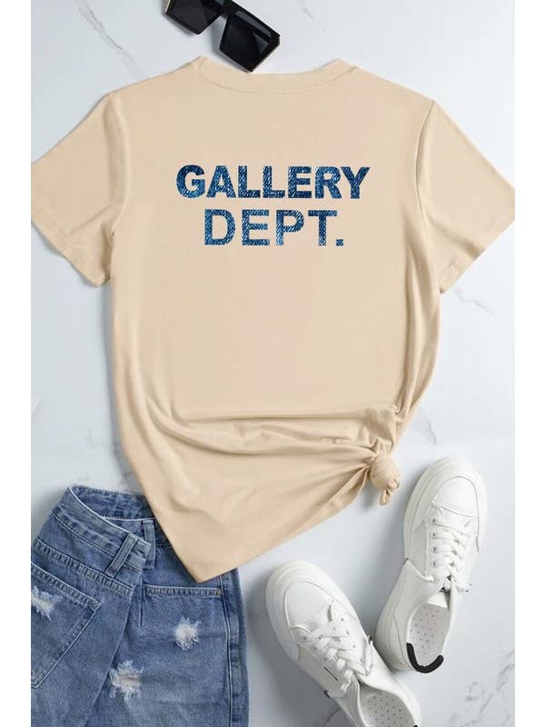 DOTCOM - Wholesale Screen Printed T-Shirt - Women's - Gallery Dept Graphic Plus T-shirt Top4