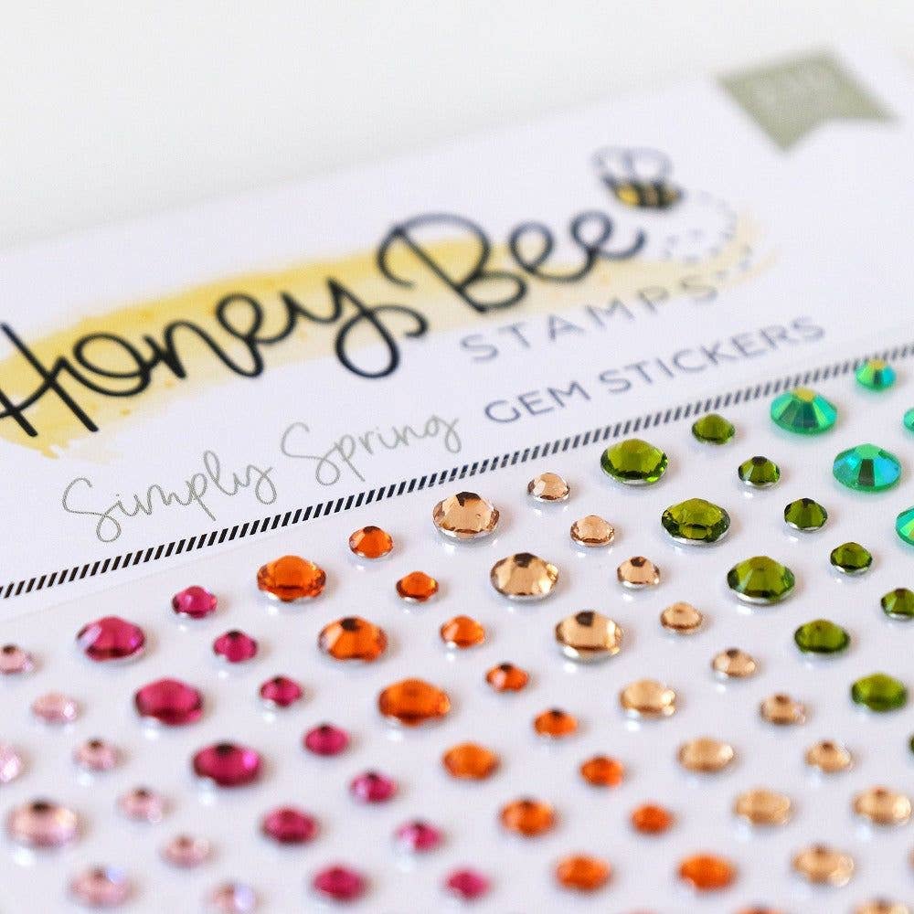 Honey Bee Stamps – wholesale Klistermärke – Simply Spring Ädelstensklistermärken - 210 st - Utgår2
