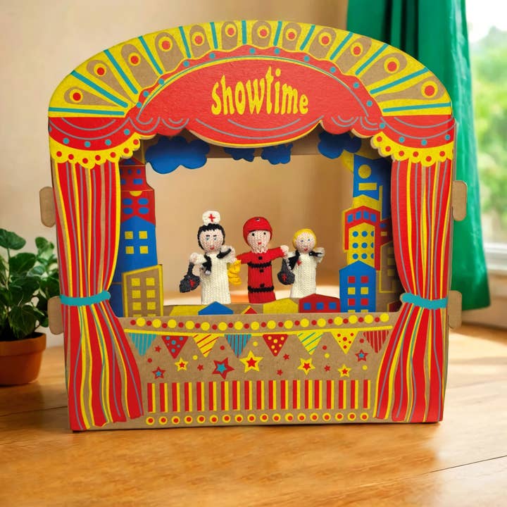Lucuma Designs - Wholesale Finger Puppet - Kids & Baby - Finger Puppet Theater - Cardboard Toy