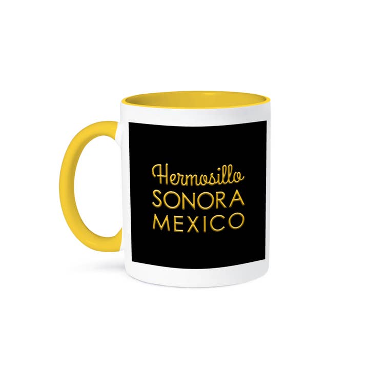 3dRose, Hermosillo, Sonora, Mexico. Yellow text on black amulet, charm gift, Mug and other Purchase Wholesale vendedora castanas. Free Returns & Net 60 Terms on Faire trending on Faire.