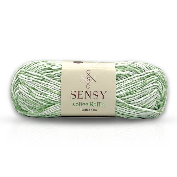 Sensy - Wholesale Yarn - Sensy Softee Raffia Twisted Yarn, 3.5 oz, 109 Yards, 100% Polyester, Gauge 4 Medium10