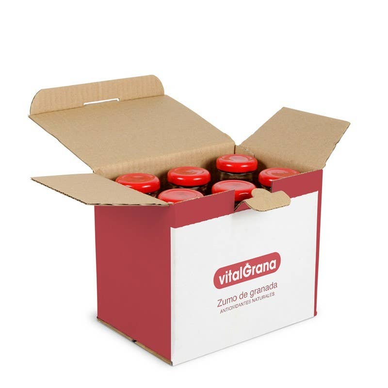 Humat Spain S.L. (Vitalgrana Brand) – wholesale Wellness juice/tonic – Vitalgrana Pomegranate Juice - 6 Bottles of 200 Ml0