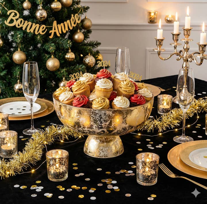 AULICA - Wholesale Fruitmand - Gouden voetbokaal 27x27x9cm2