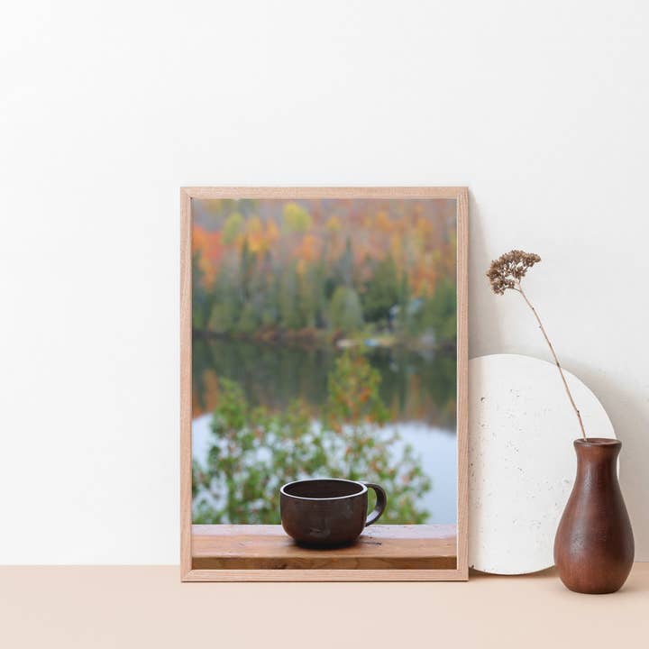 Autumn Cabin Mug Art Print for wholesale by Veni Etiam Photography
