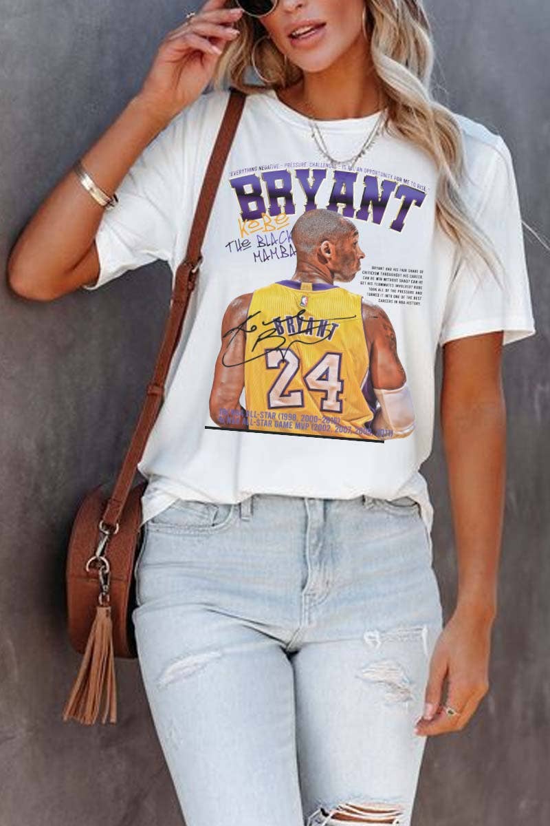White M9171 -  BRYANT graphic  tee  for wholesale on Faire0