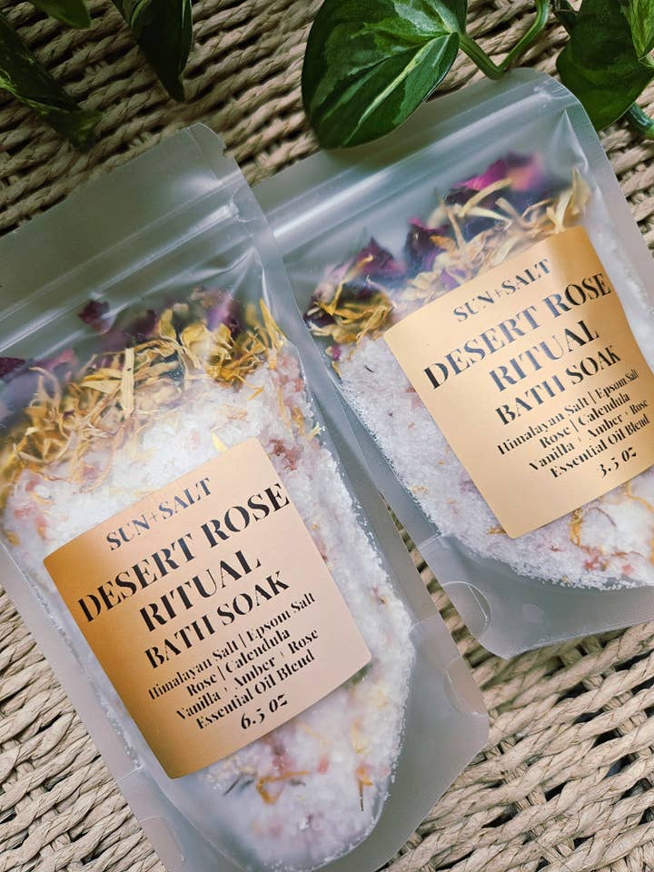 DESERT ROSE RITUAL COLLECTION | BATH SOAK | SPRING SKINCARE for wholesale by Lux&Lou