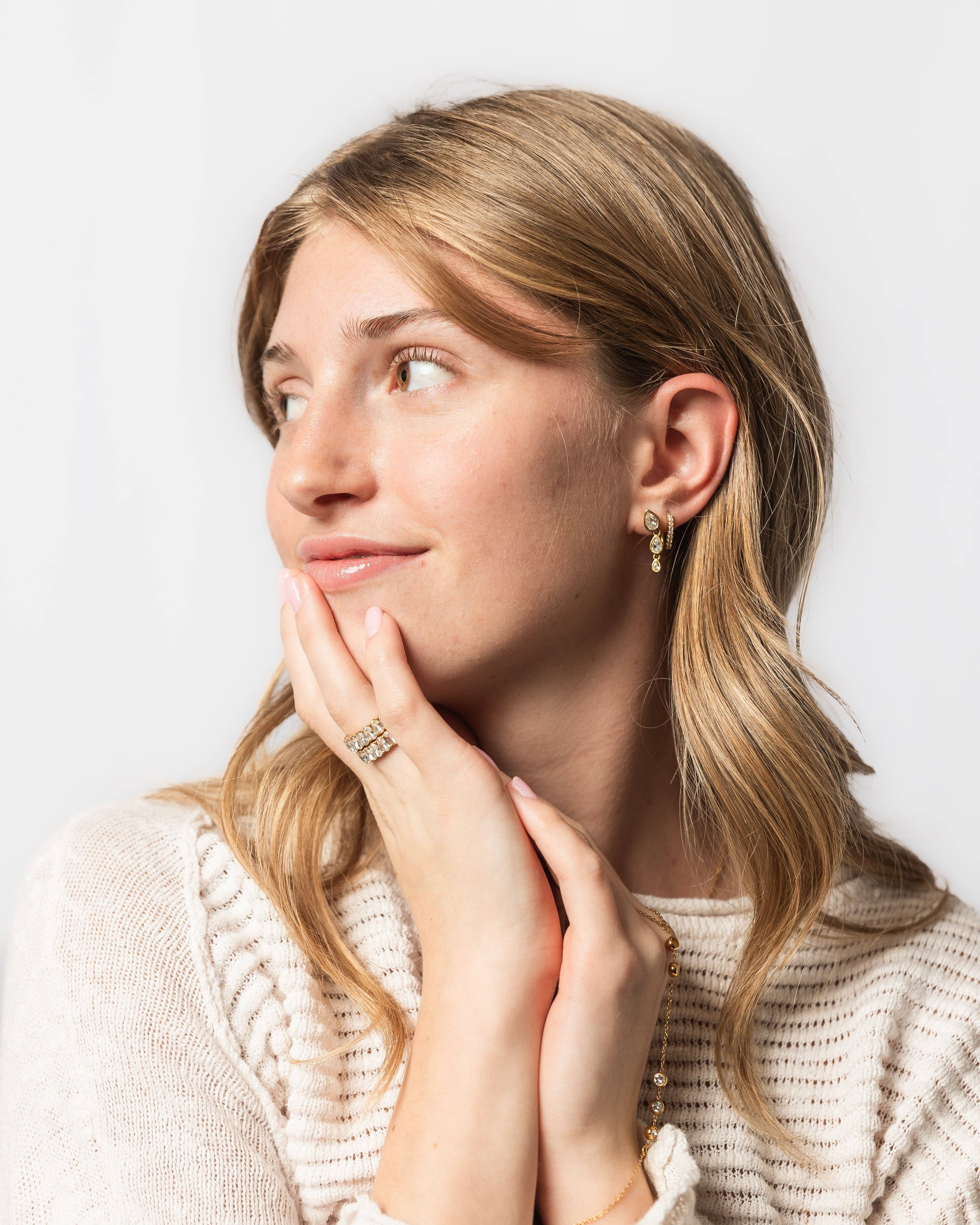 Vienna Domani Jewelry - Wholesale Dangle Earrings - Teardrop Dangle Studs4