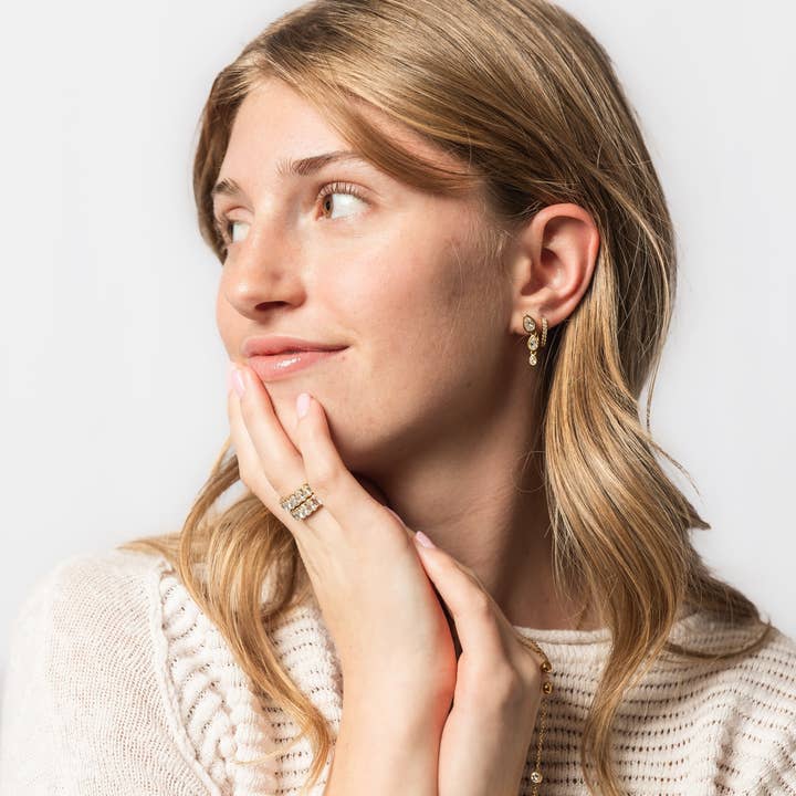 Vienna Domani Jewelry - Wholesale Dangle Earrings - Teardrop Dangle Studs4