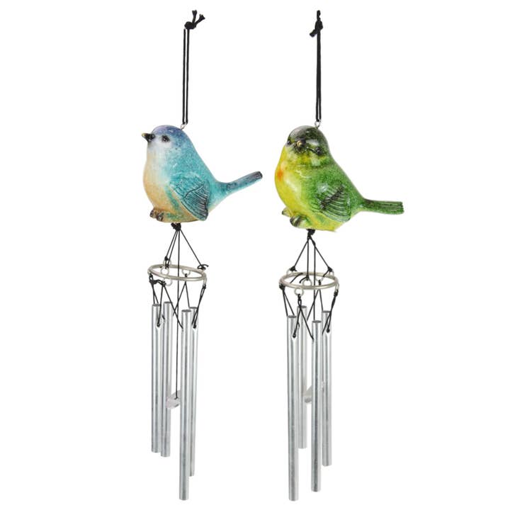 37cm Marble Bird Wind Chime 2 Asstd for wholesale by Cubby House by Malmar