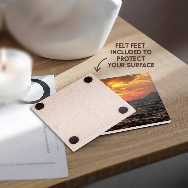 3dRose - Wholesale Coasters - 3dRose, Sunset Over The Aegean Sea Landscape Painting, Coaster3