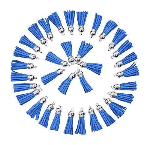 Mandala Crafts – wholesale Craft supplies – Mandala Crafts Faux Leather Suede Tassel with Loop for Keychains, Jewelry Making, Bookmarks, Books, Gifts, Pillows3