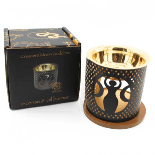 Tealight Holder & Aroma Oil Burner Crescent Moons for wholesale by Green Tree