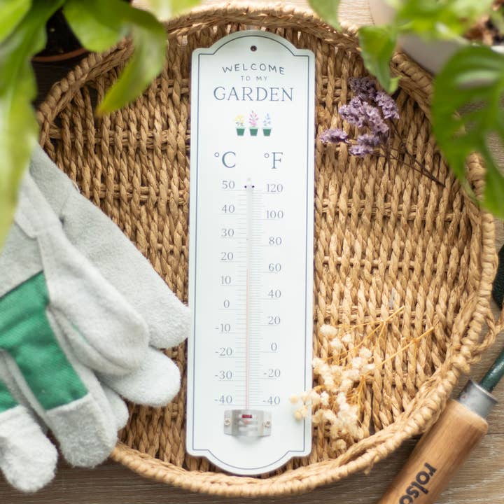 Welkom bij My Garden Wall Thermometer voor wholesale door Something Different Wholesale
