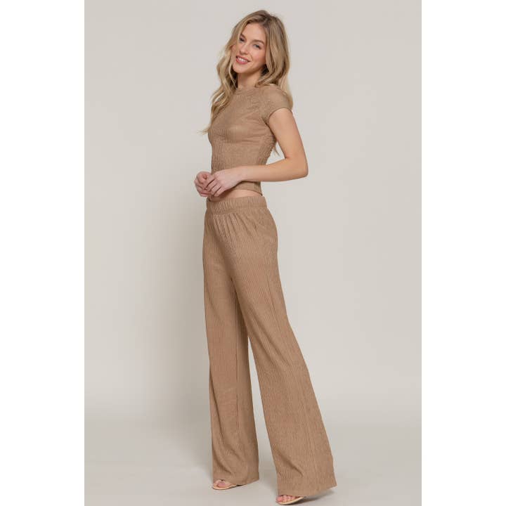 Style Up - Wholesale Top & Pant Set (NOT Loungewear) - Women's - CROP TOP AND FLARE PANTS SET10