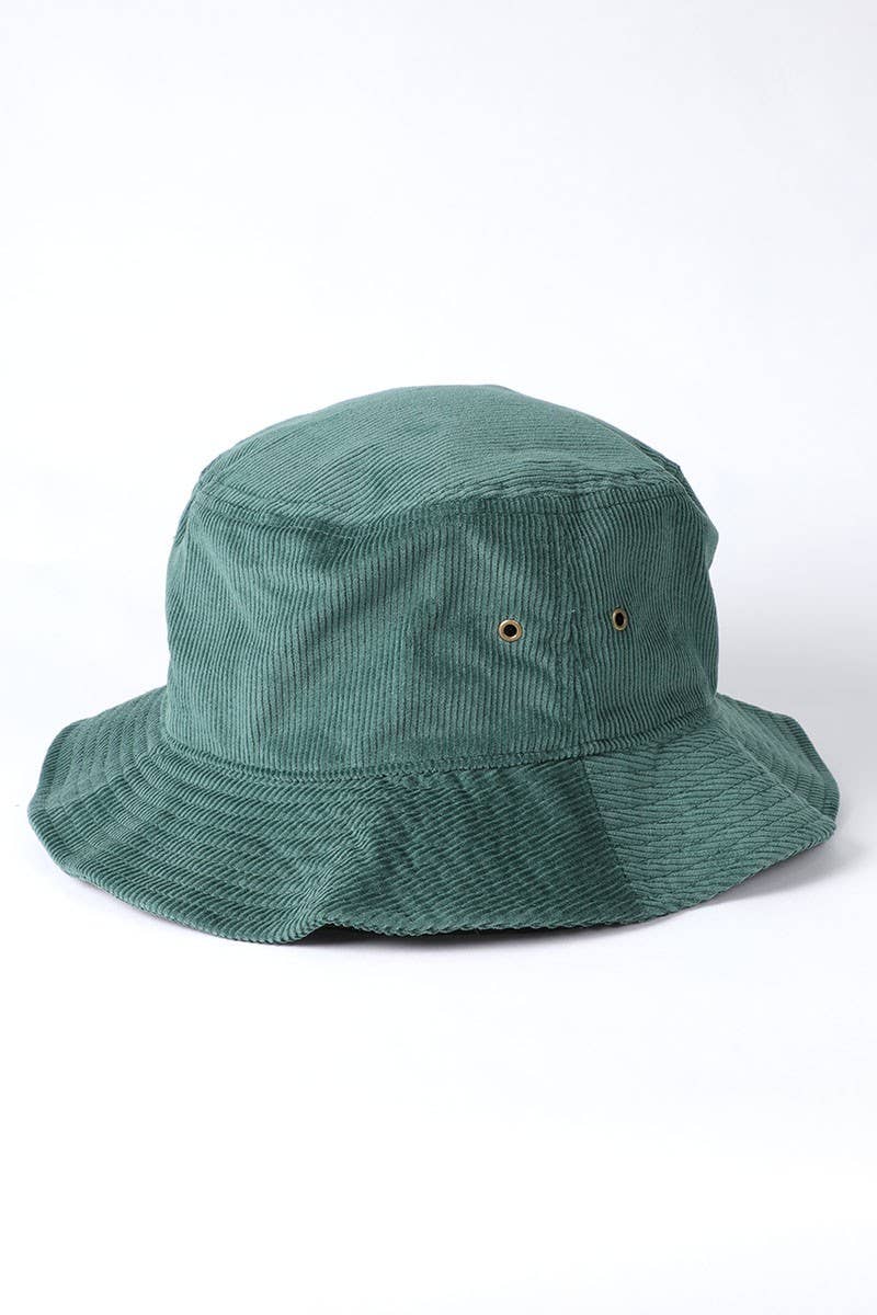 Fashion City - Wholesale Bucket Hat - Women's - Foldable Vintage Corduroy Short Brim Bucket Hat2