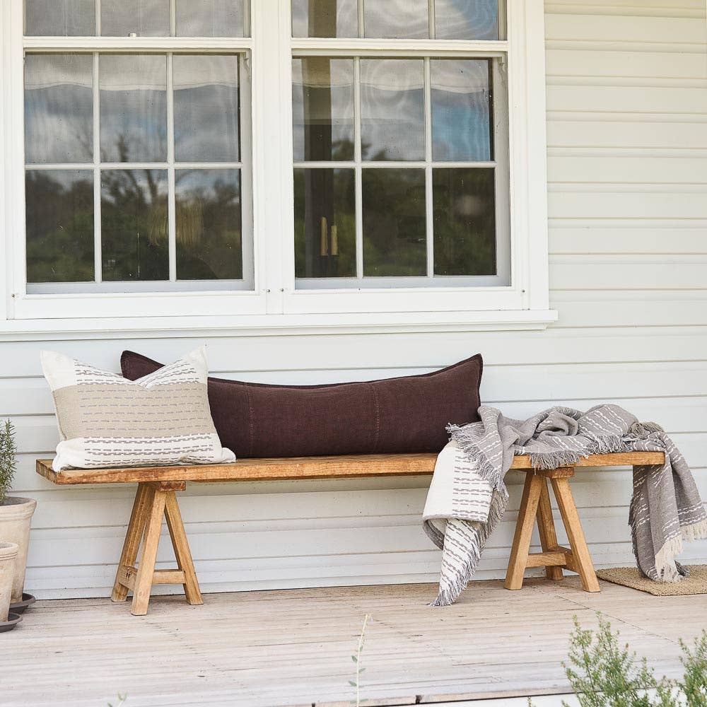 Schokolade Luca® Leinen Langes Lendenkissenbezug – Schokolade für den Großhandel auf Faire3