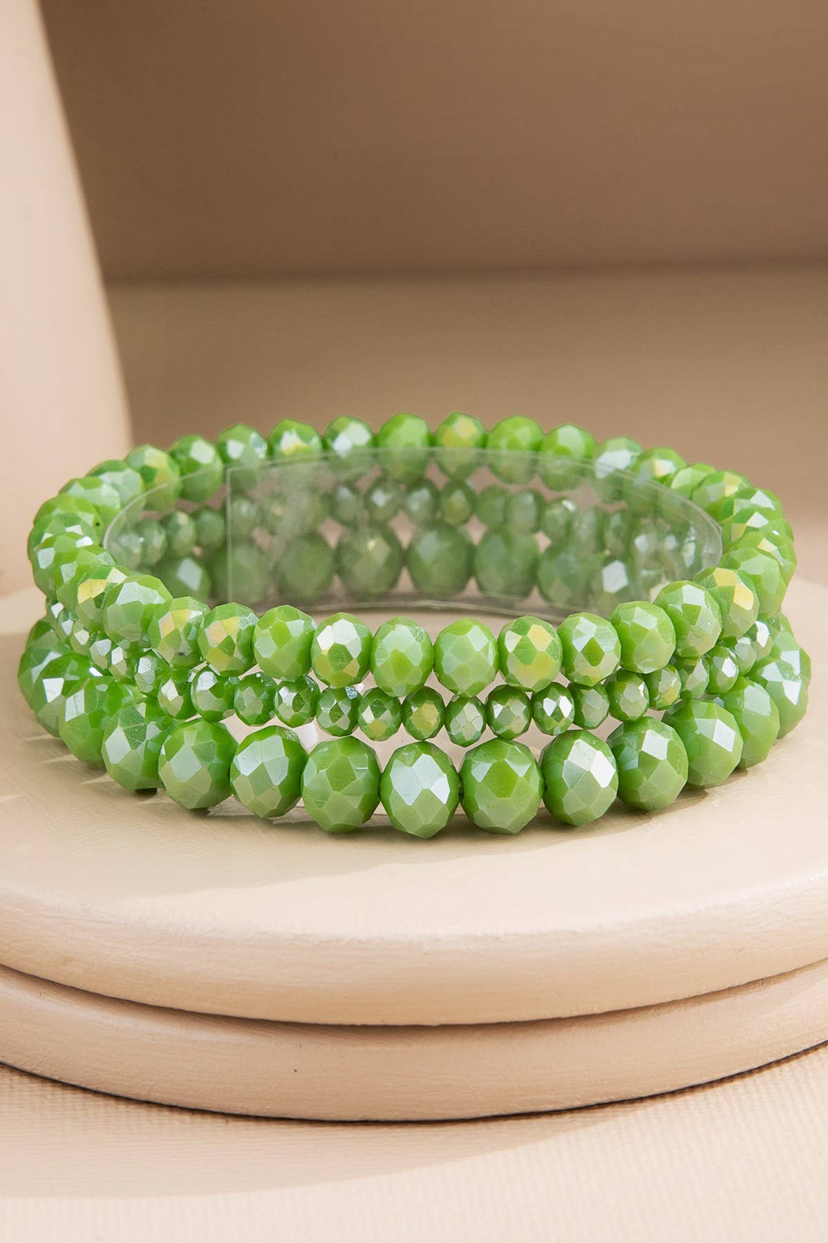 Urbanista – Pulseira de missangas por atacado – Conjunto de Pulseiras de Contas de Vidro de 3 Fios3