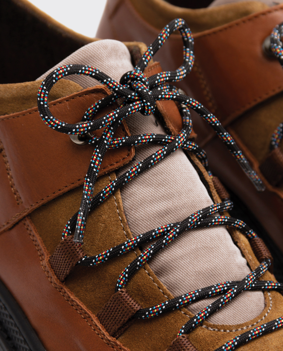 Brun ÅBEN LÆDER TREKKING STØVLER for engroshandel på Faire1