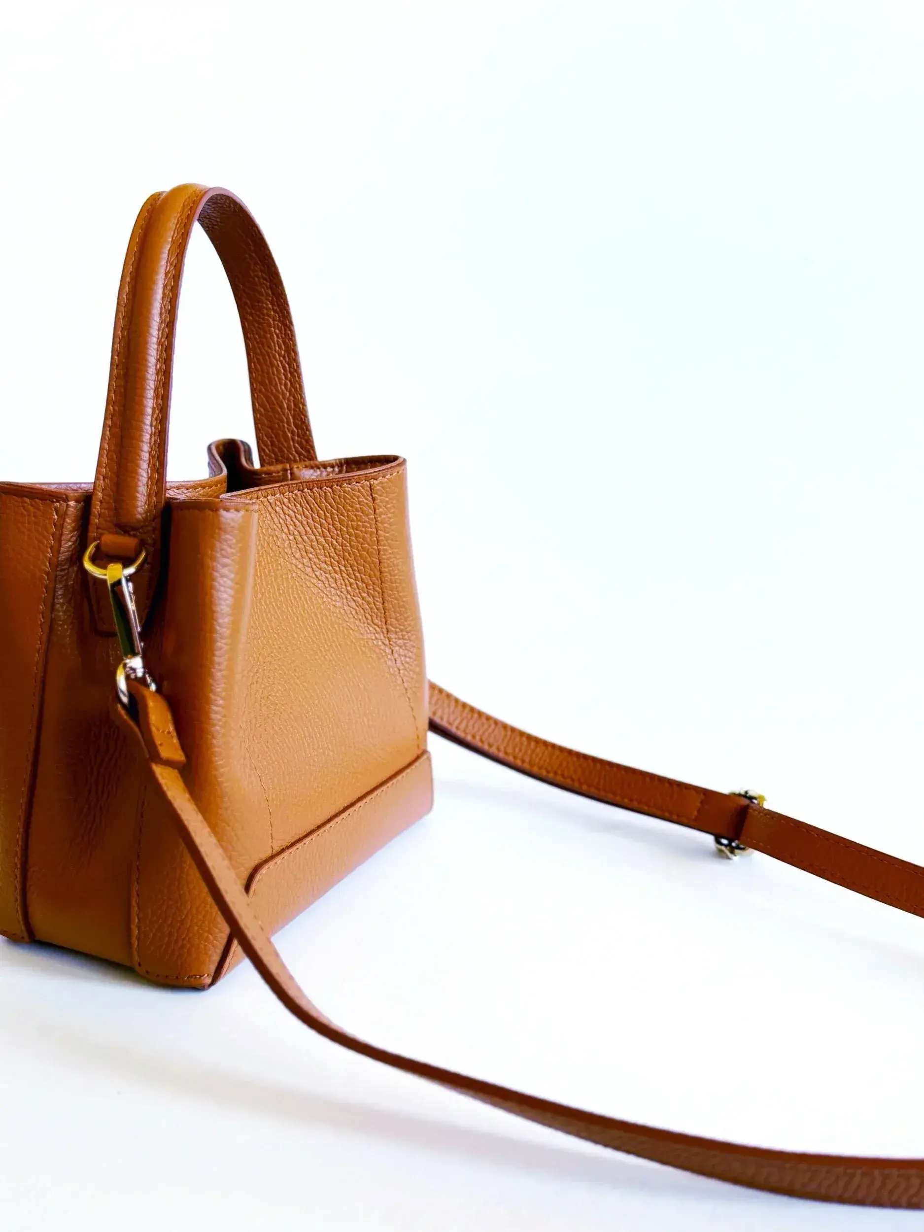 High crafty – wholesale Top handle bag – women's – Triple R Mini Bag – Limited Edition Moroccan Pebbled Leather7