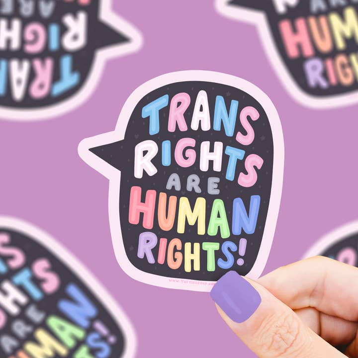 Turtle's Soup - Wholesale Sticker - Trans Rights are Human Rights, LGBTQ, Vinyl Sticker