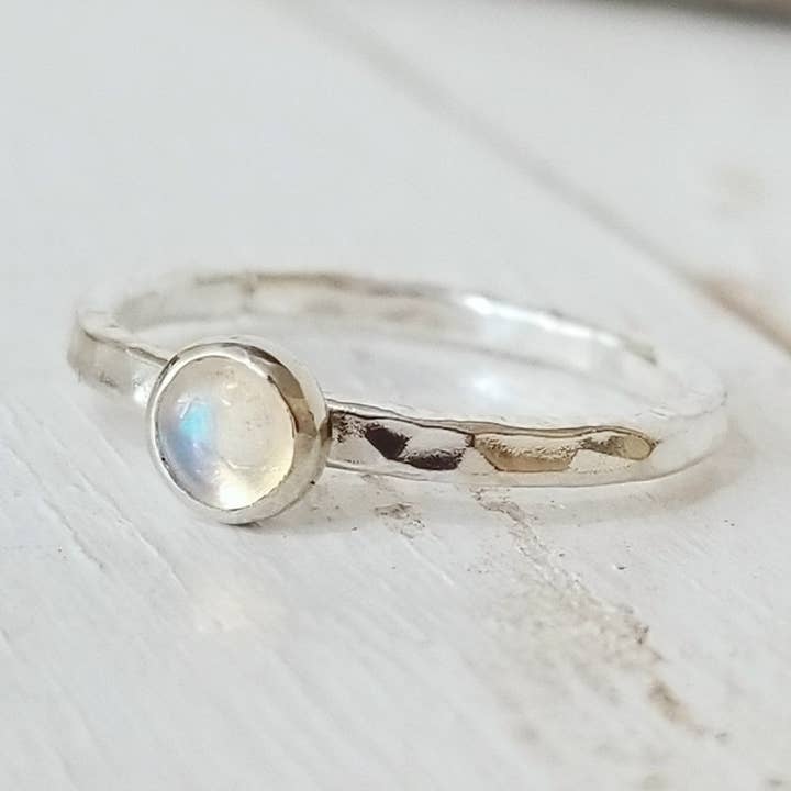 Opal Stacking Ring - Sterling - October's Birthstone for wholesale by Kuriosities
