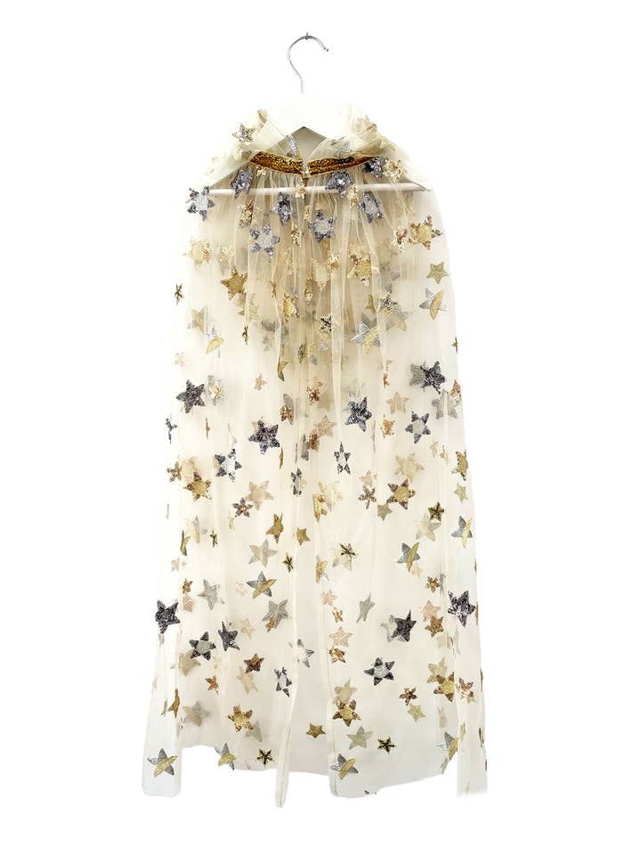 Ratatam! - Vendita all'ingrosso Mantella - Bambini - Mantello da fatina in oro e argento ricamato con paillettes