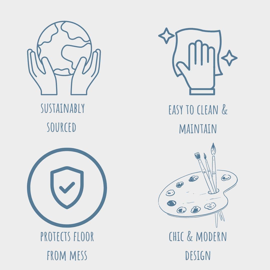 Park Life Designs - Venta al por mayor Esterilla para comedero de mascotas - Perros - Tapete de silicona para mascotas sin desorden24