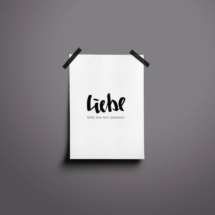 Liefde wordt van moed gemaakt / Poster voor wholesale door Love is the new black