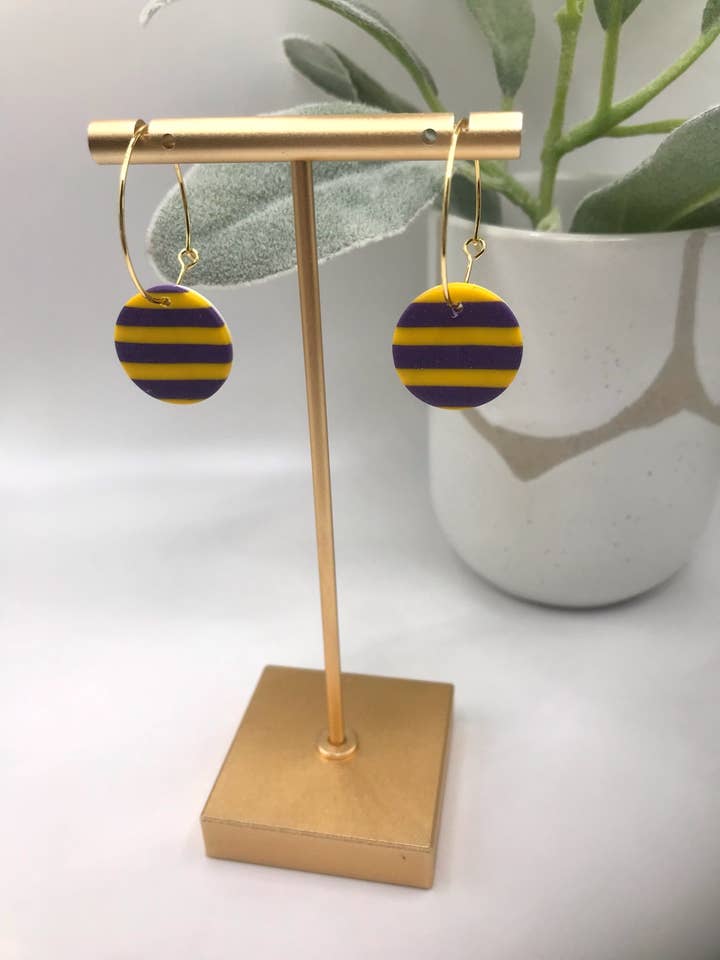 Game Day Hoop-Purple and Yellow for wholesale by Looped