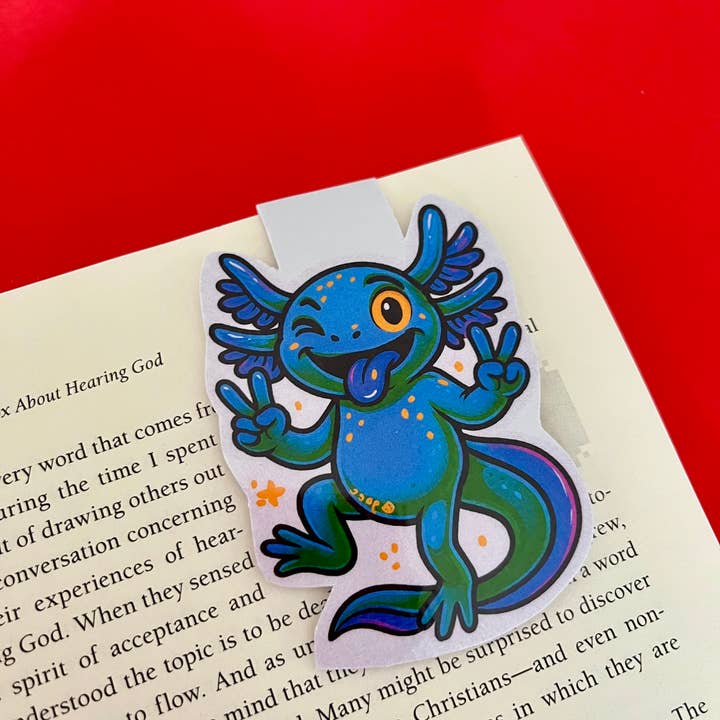 Marque-page magnétique Axolotl Peace pour la vente par Gaec Studio