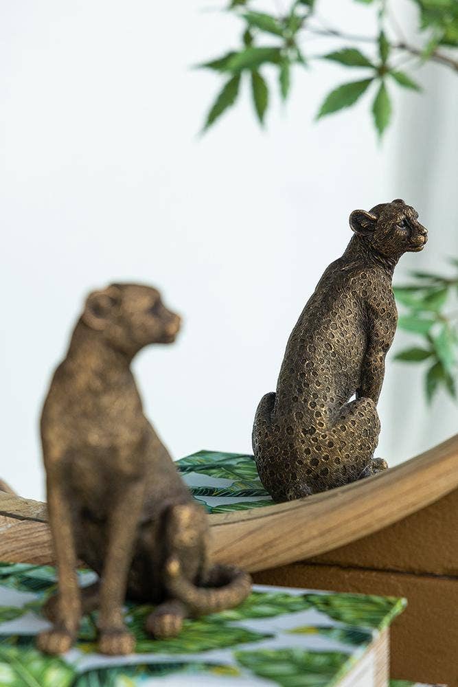 A&B Home Group Inc. - Wholesale Decoratief beeldje - Panter van koper, 15 cm14