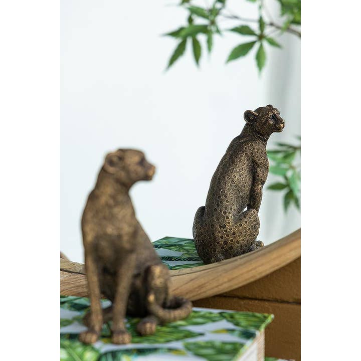 A&B Home Group Inc. - Wholesale Decoratief beeldje - Panter van koper, 15 cm14