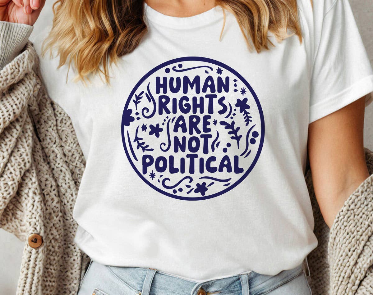 House Of Rodan – wholesale T-shirt med logga - Dam – Mänskliga rättigheter är inte politiska - Liberal Protect Trans Tee2