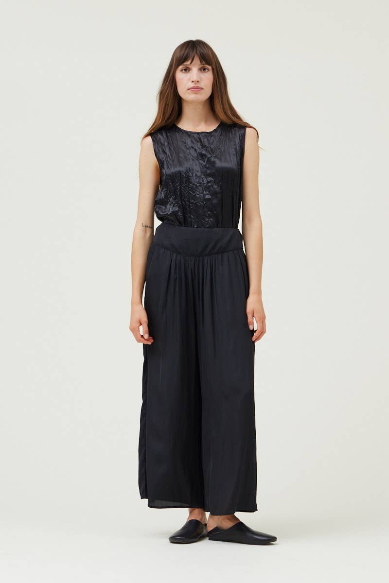 Grade & Gather - Vente Pantalon – femme - 50386PP - PANTALON LARGE EN SATIN15