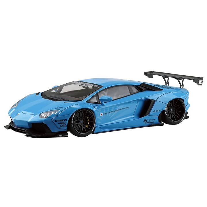 Aoshima: 1/24 LB-Works Lamborghini Aventador Ver. 1 Scale Model Kit #17 for wholesale by The Shumi Company