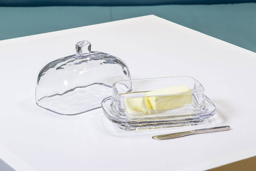Abbott - Wholesale Butter Dish - Lg Rect Covered Butter Dish-7"L-8252