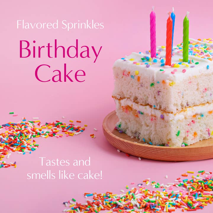 Sprinklemania - Wholesale Sprinkles - Sprinklemania Sprinkles : Birthday Cake Flavored 7oz3