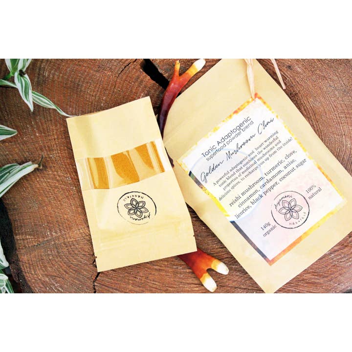 Ayamani Naturals - Wholesale Powdered Health Drink - GOLDEN CHAI Latte with REISHI Mushroom Adaptogenic Tonic