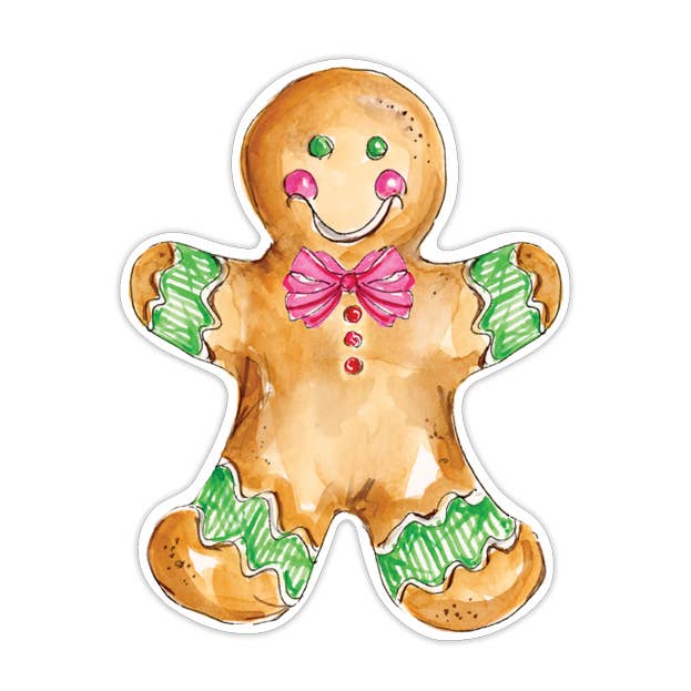 Omini di Pan di Zenzero Rosa e Verde Sagomati per la vendita all'ingrosso da parte di RosanneBeck Collections