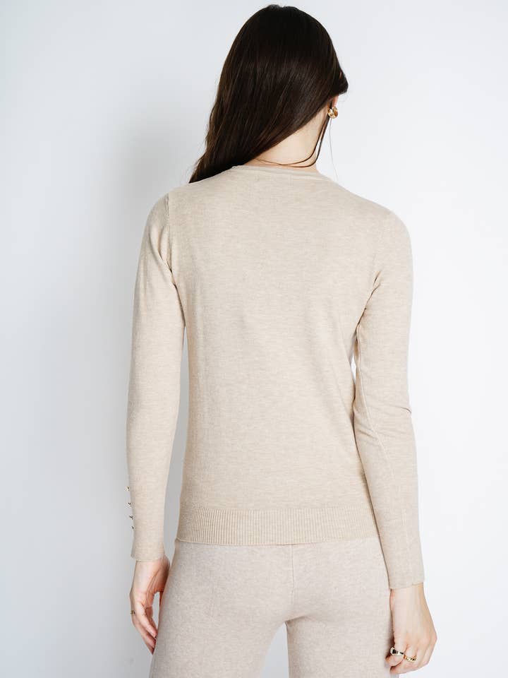 NOELINE - Wholesale Knit Sweater - Women's - Round neck fine knit sweater 2520412