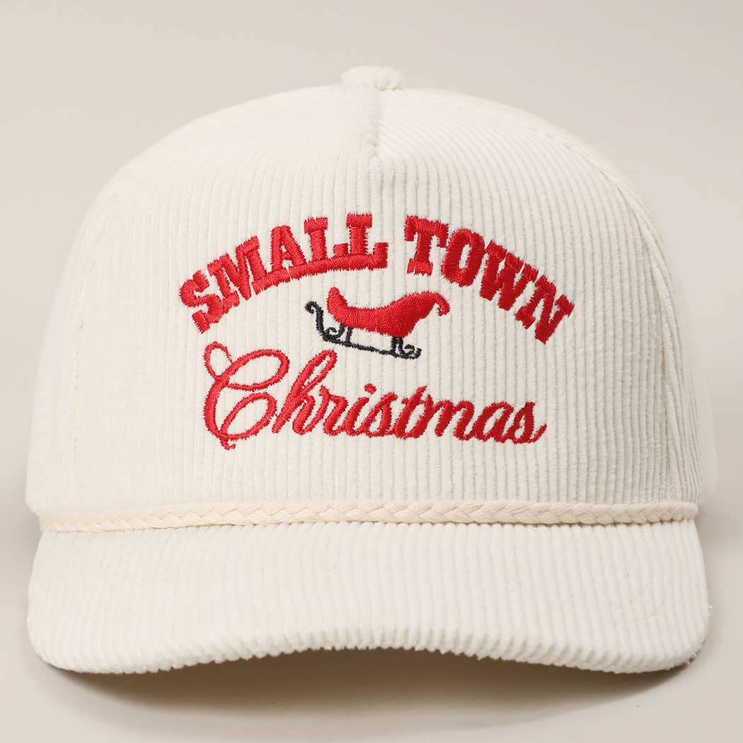 Fashion City – wholesale Trucker hat – Women’s – SMALL TOWN CHRISTMAS Corduroy Rope Trucker Hat3