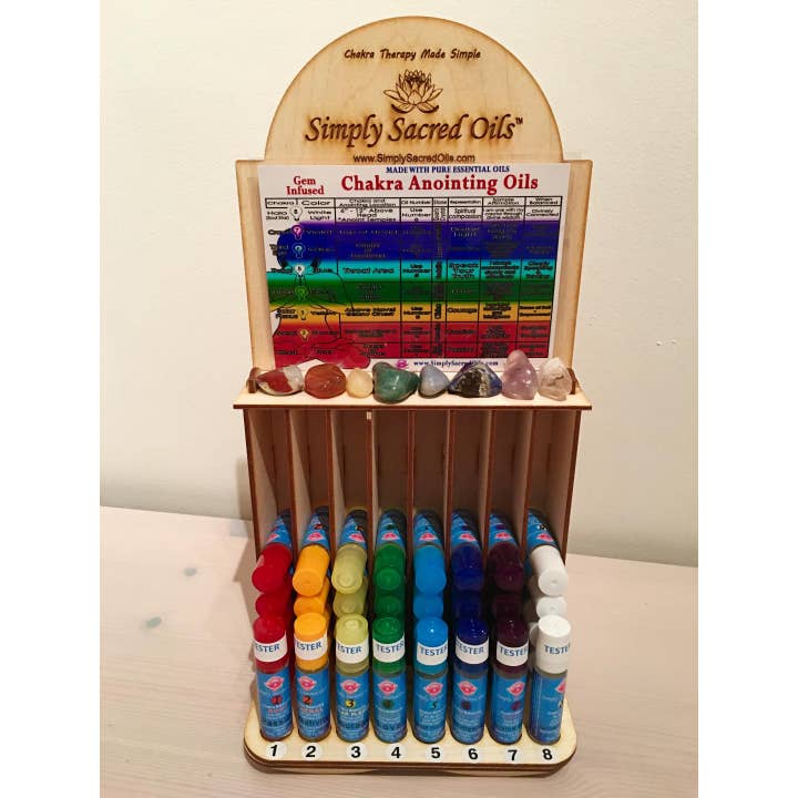 Simply Sacred Oils, Inc. - Vente Huile essentielle - Chakra 8 — Lumière blanche halo/compassion spirituelle faite w/Eo
