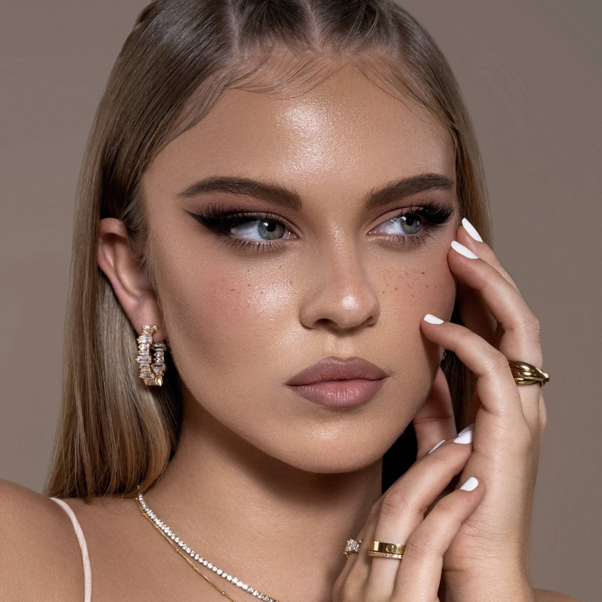 BLAIR - Wholesale Hoop Earrings - crystal hoops set1