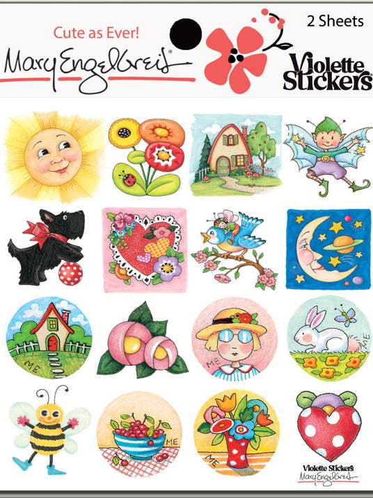 ME102 Autocollants Style de Mary Mary Engelbreit® pour la vente par Violette Stickers