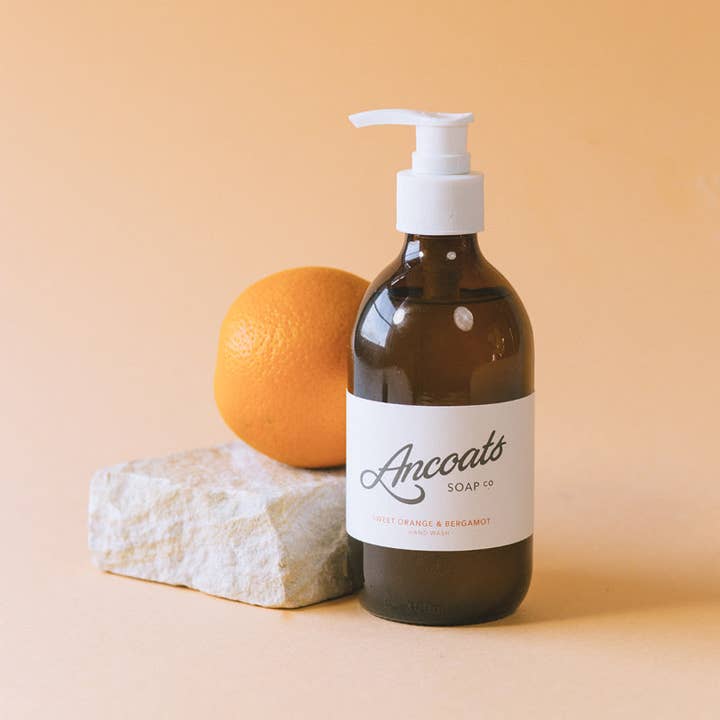 Sweet Orange & Bergamot Hand Wash Refill for wholesale by Ancoats Soap Co.