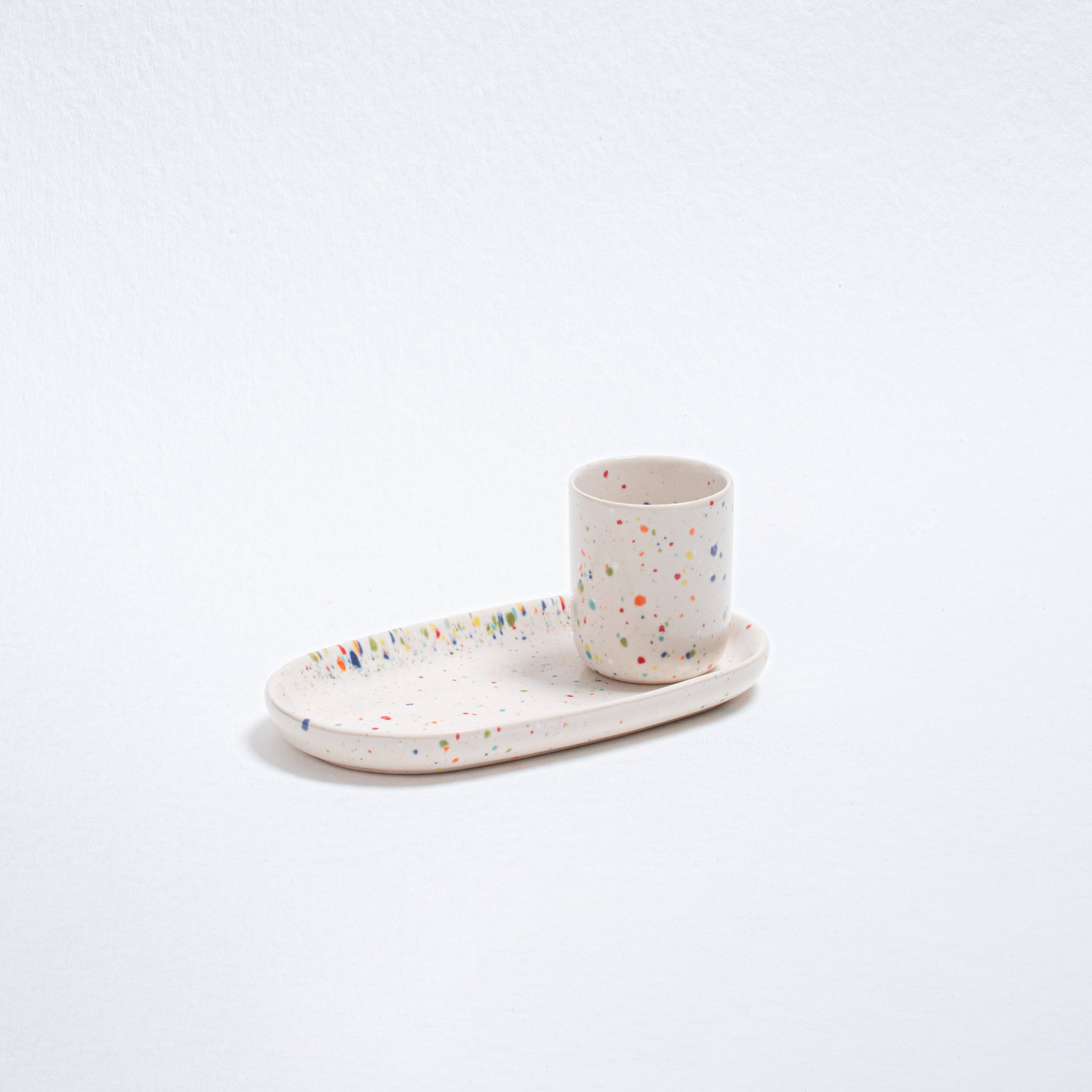 White Mini Tray stoneware ceramic — Party Collection for wholesale on Faire3