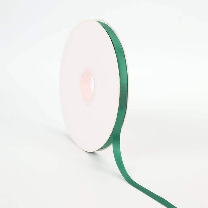 LA Ribbons Wholesale - Wholesale Ribbon - Gift Wrapping - Double Face Satin Ribbon | Forest Green (587)